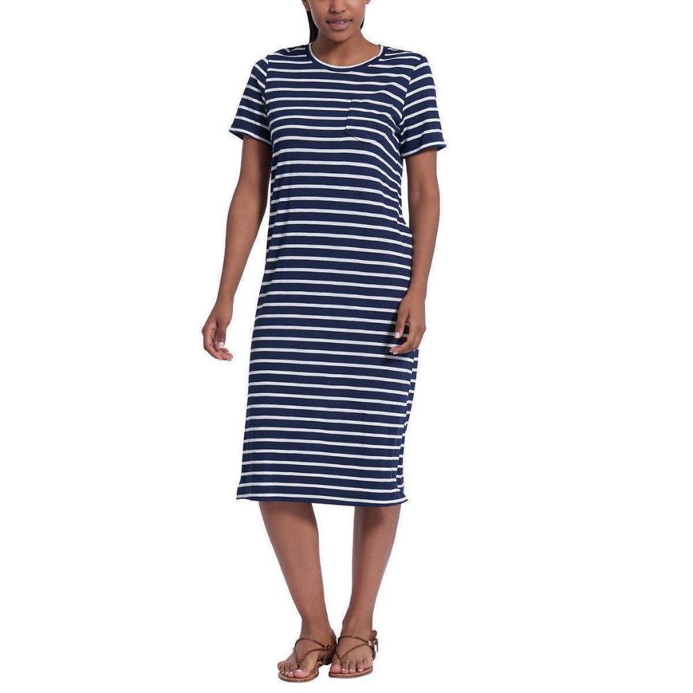 NWT Jessica Simpson Women's Short Sleeve Maxi Dress Blue Size M $50 EE014